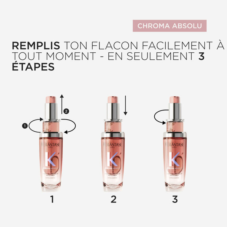 L'HUILE CHROMA ÉCLAT + RECHARGE