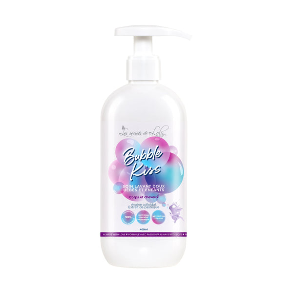 Bubble Kiss - Soin lavant doux bébés et enfants - Corps et cheveux 400ml