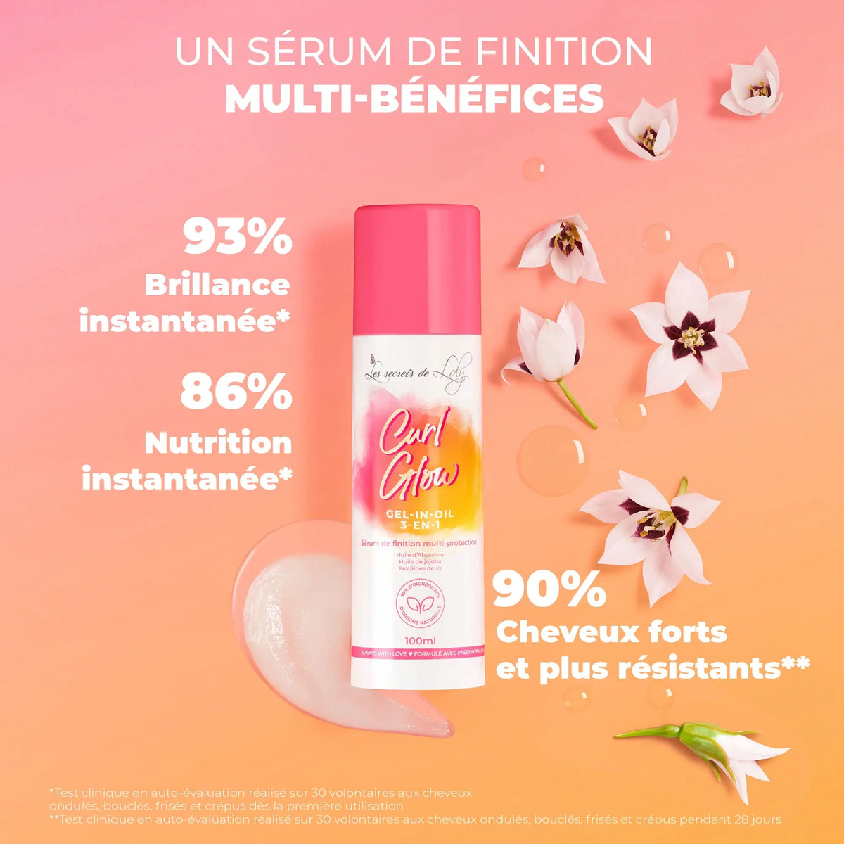 Curl Glow - Sérum de finition multi-protection - 100ml
