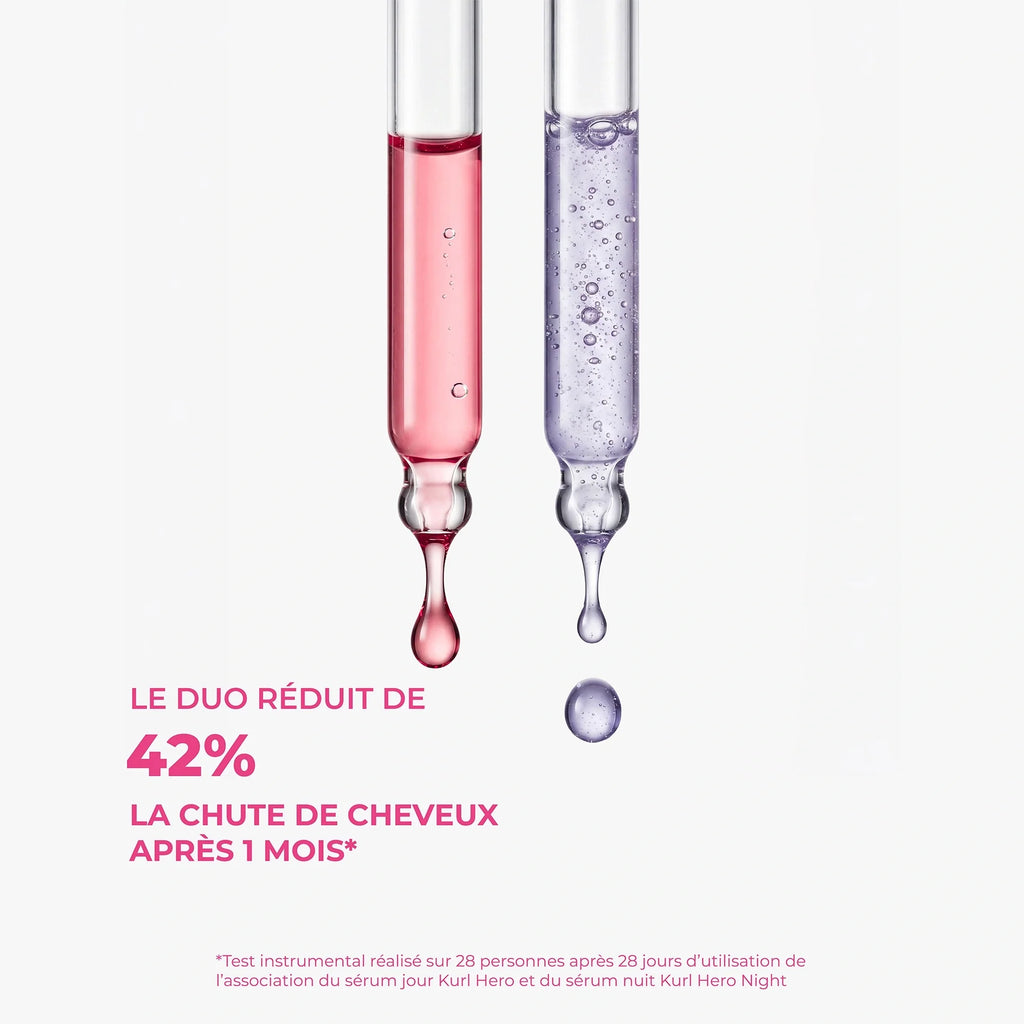 Duo Kurl Hero Day & Night - Sérum de jour fortifiant + Sérum de nuit réparateur