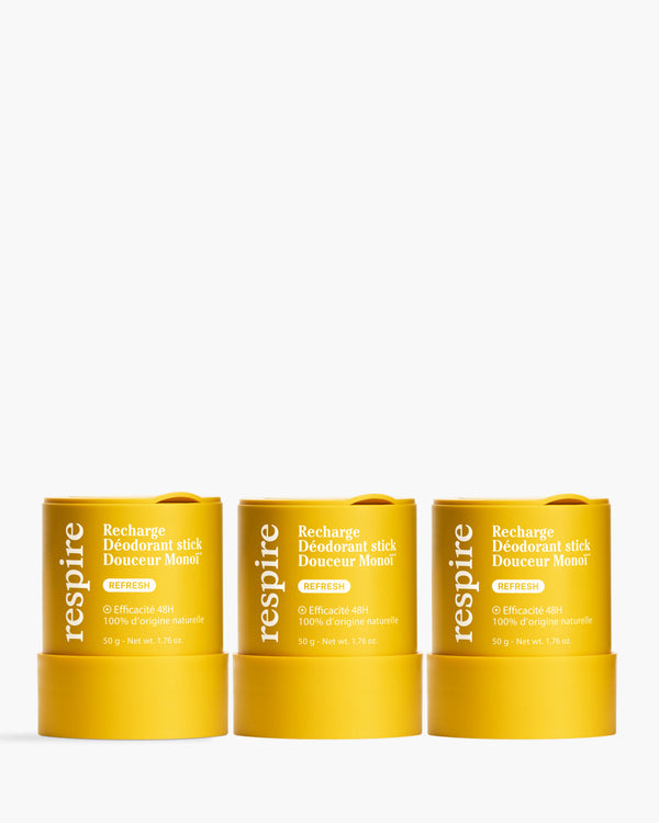 Kit Recharge Déodorant stick Douceur Monoï