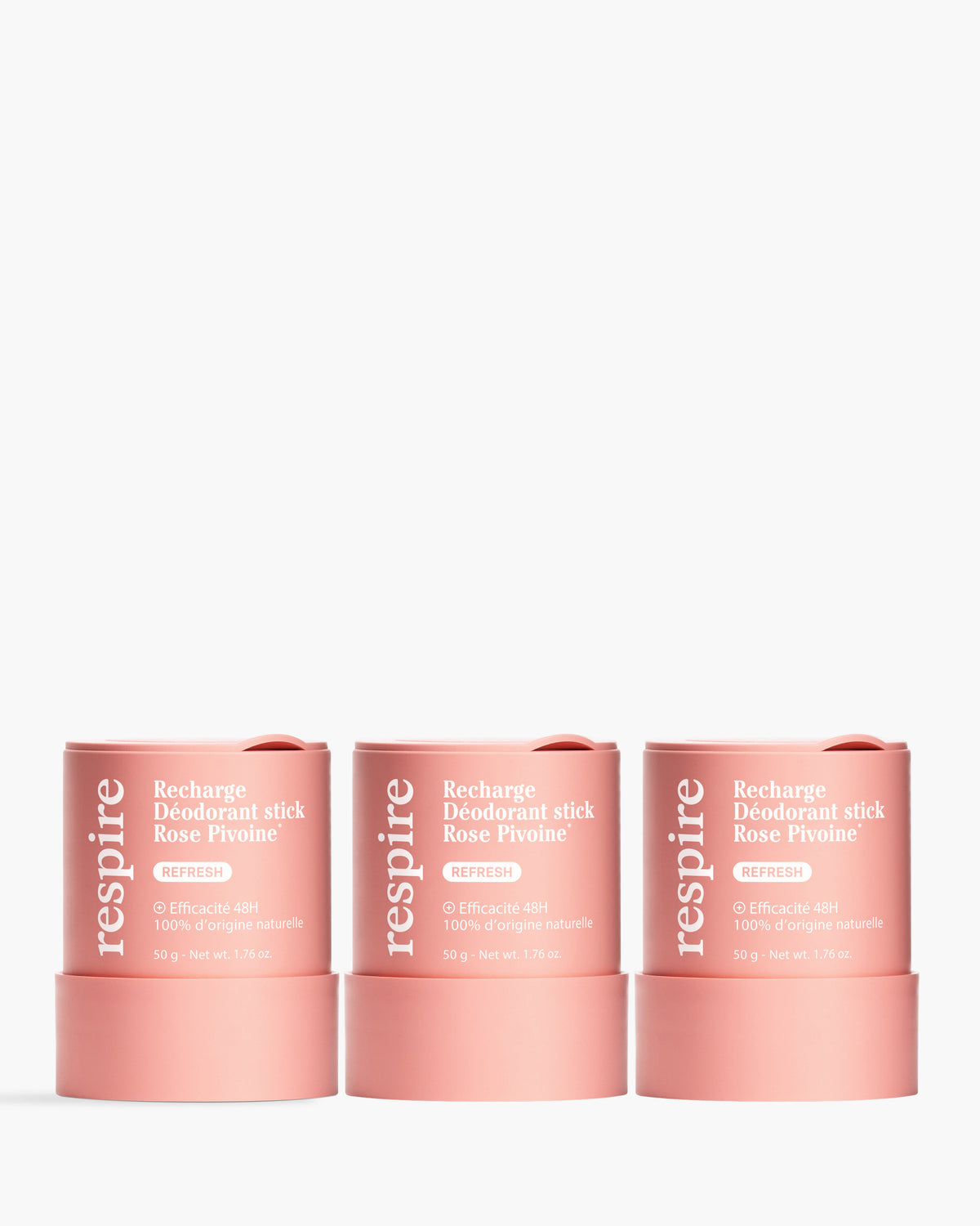 Kit Recharge Déodorant stick Rose Pivoine