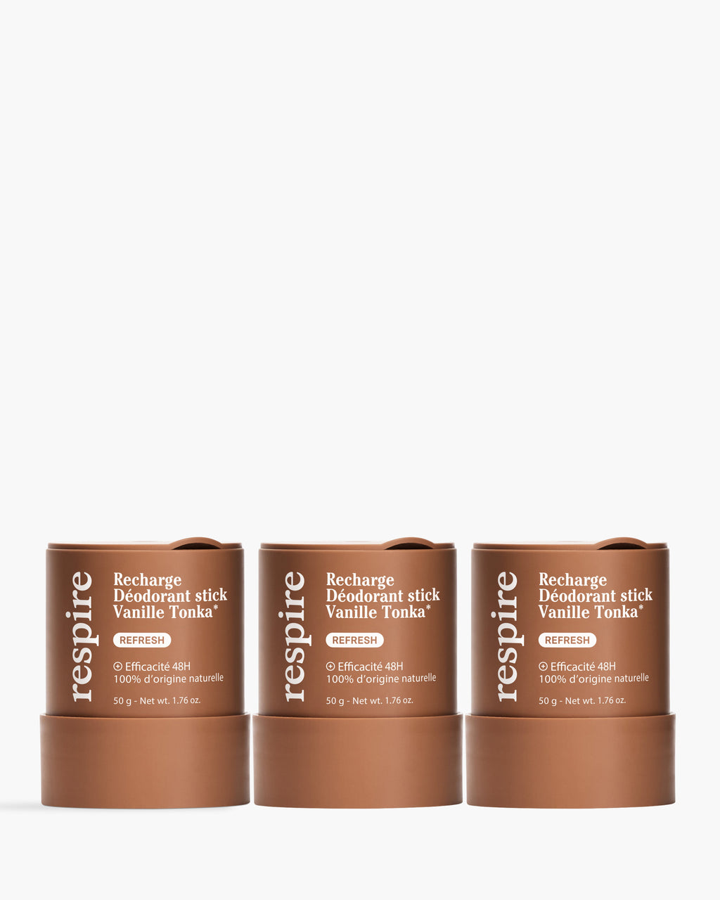 Kit Recharge Déodorant stick Vanille Tonka