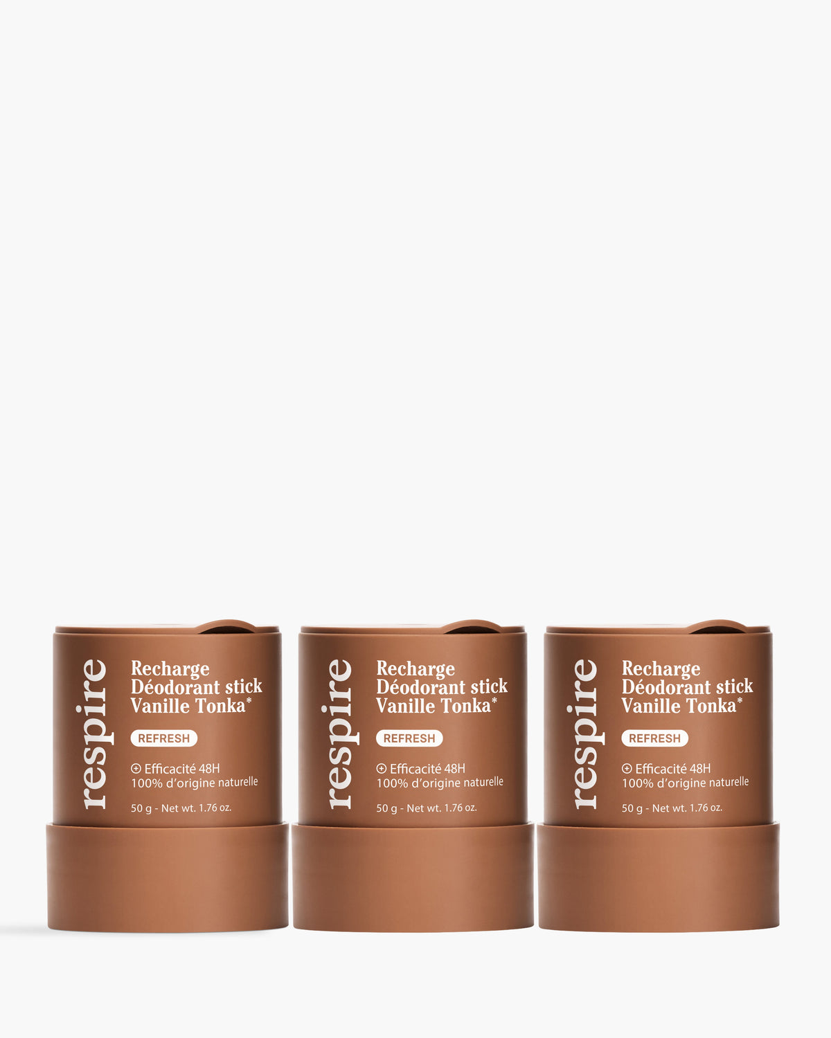 Kit Recharge Déodorant stick Vanille Tonka