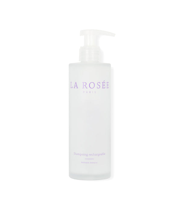 Flacon de shampoing en verre