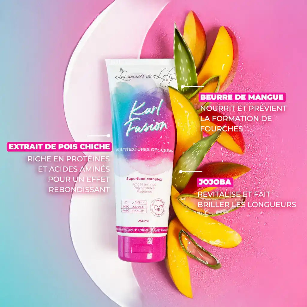 Kurl Fusion - Gel crème coiffant nourrissant et hydratant - 250ml
