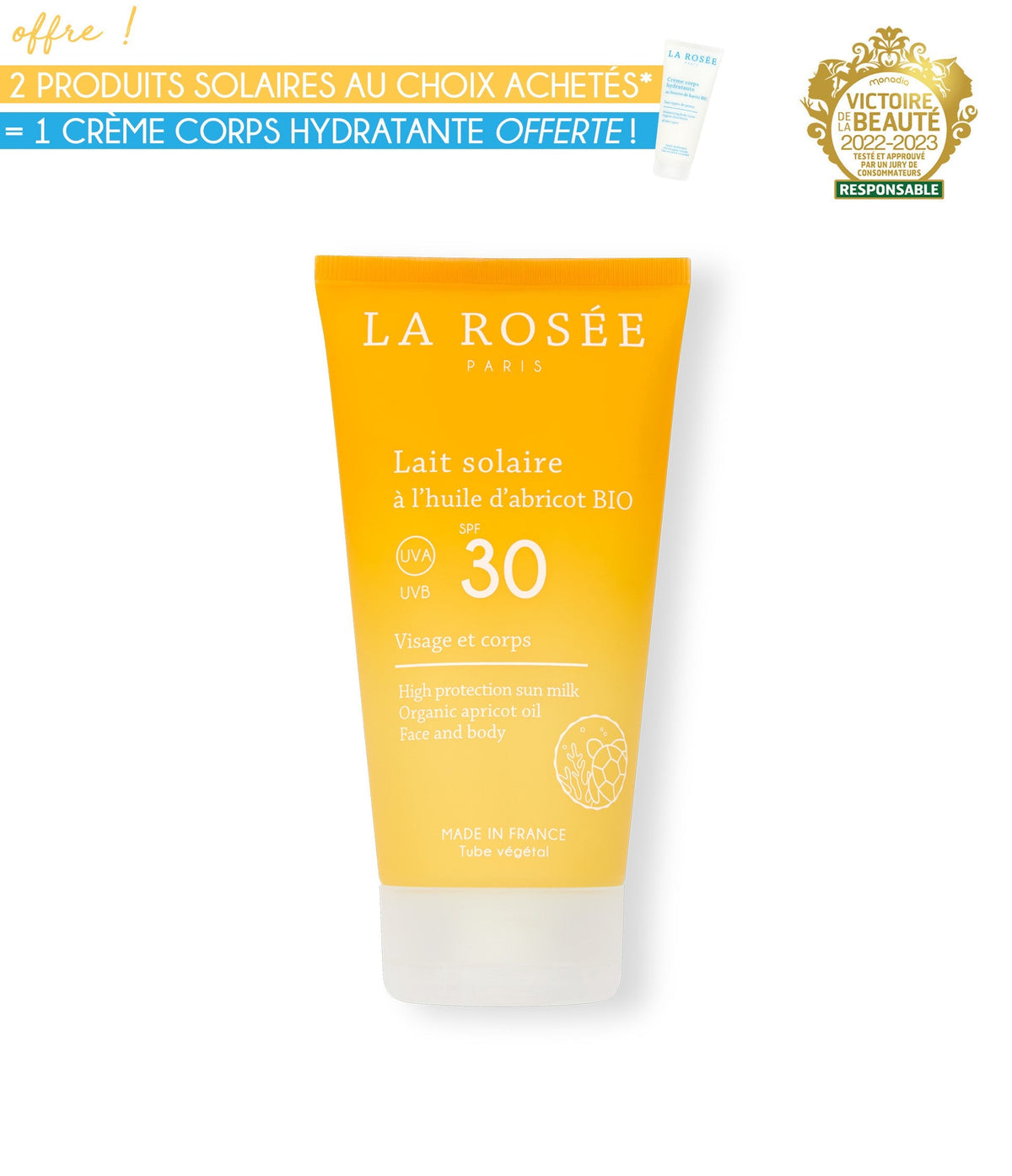 Lait solaire SPF 30