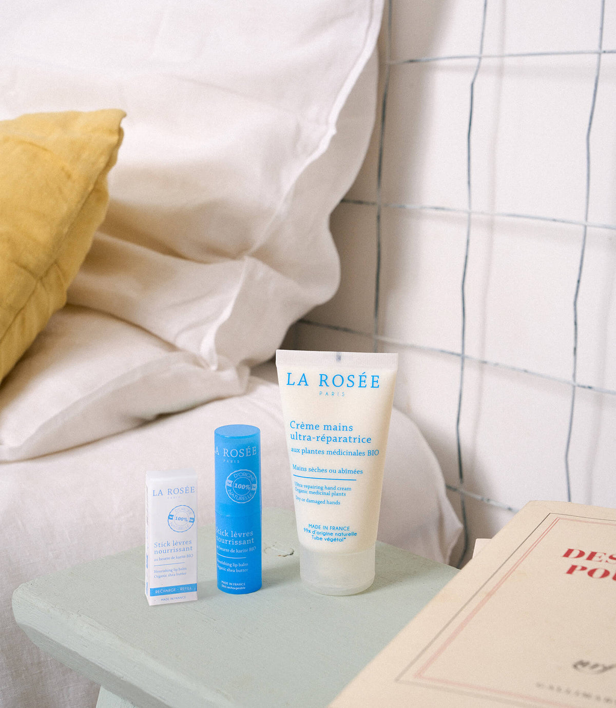 Trio Crème mains, Stick lèvres & sa recharge