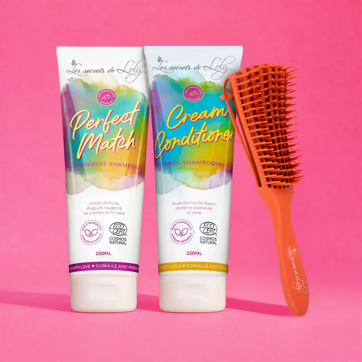 Duo Shampooing léger & Après-shampooing - Brosse démêlante OFFERTE