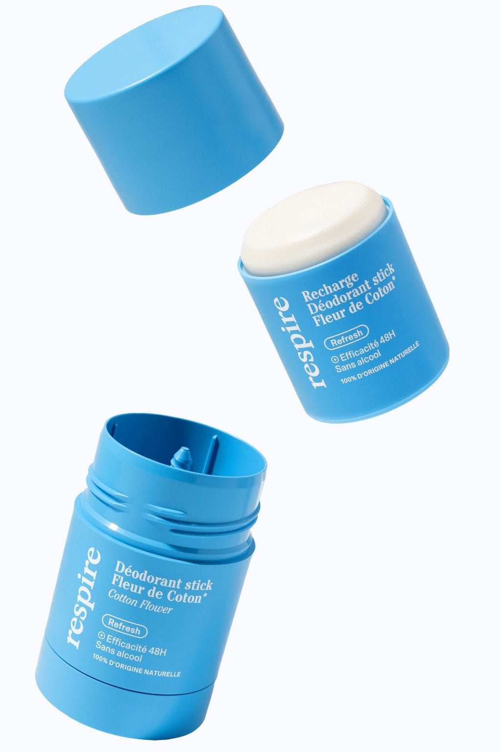Kit Recharge Déodorant stick Fleur de Coton