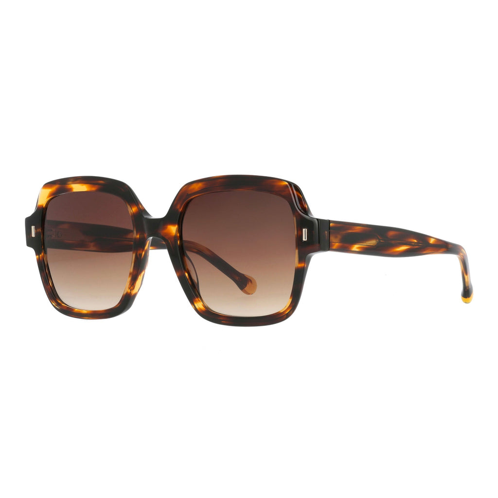 Lunettes de soleil Eclat - Ecaille marron et miel