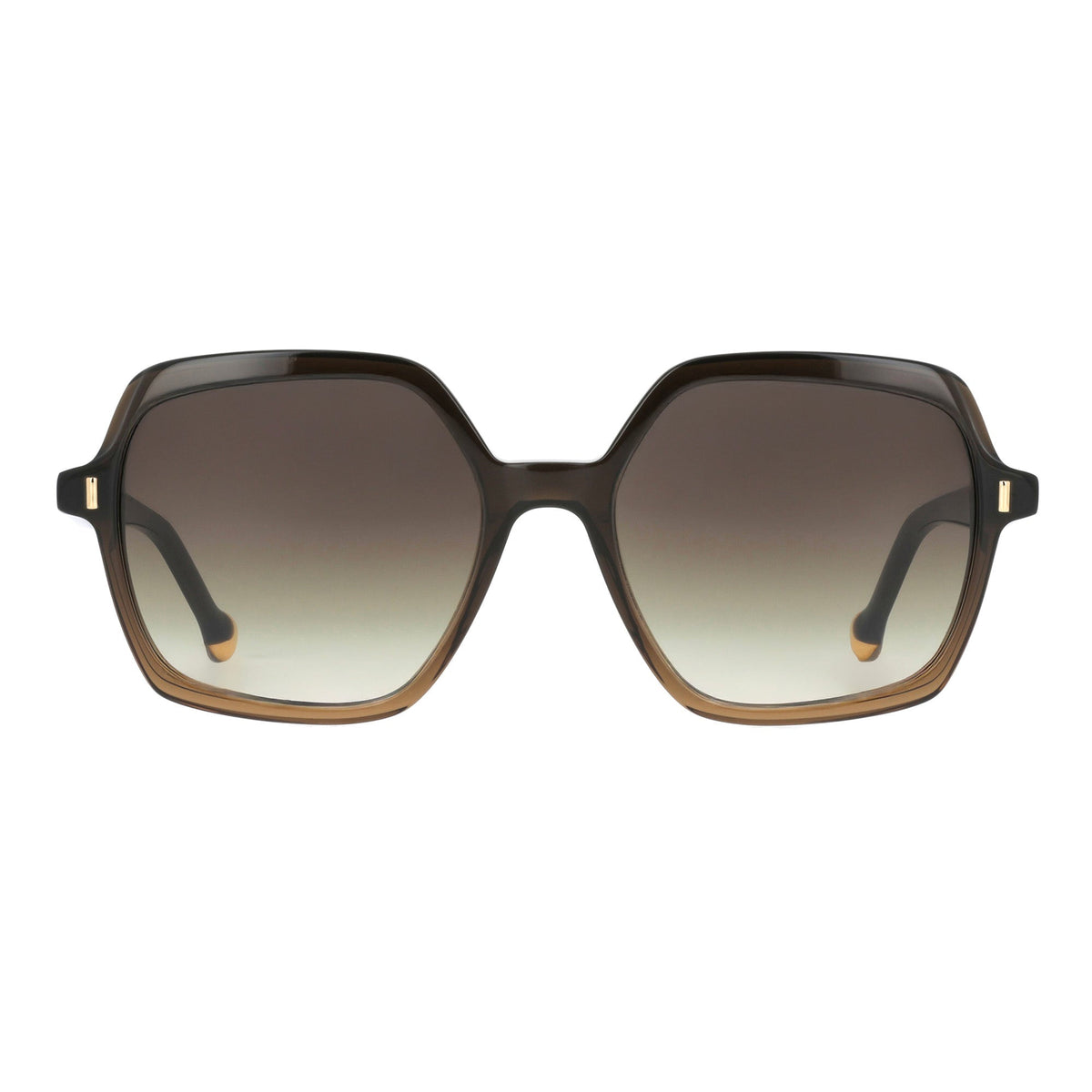 Lunettes de soleil Soyeuse - Brun foncé/Cristal beige