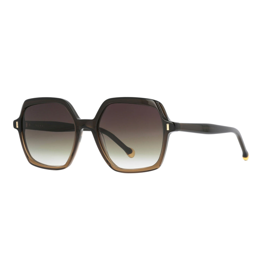 Lunettes de soleil Soyeuse - Brun foncé/Cristal beige