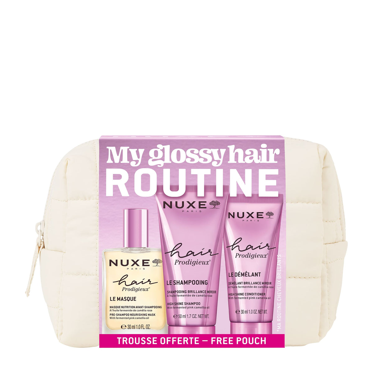Ma routine cheveux brillants